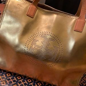 Tory Burch Gold Tote
